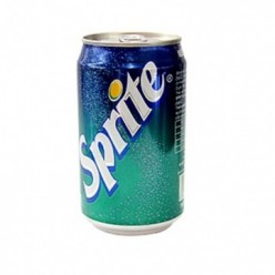 Soft drink brand Sprite in can 330 ml